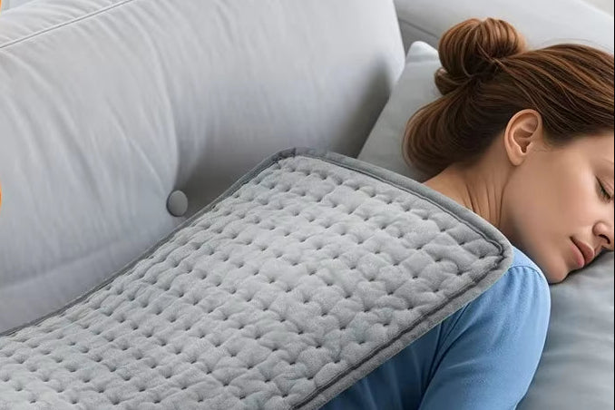 Experience Ultimate Comfort with Our 30x60 cm Electric Heating Pad for Back, Neck & Shoulders - Washable, Winter-Ready with 9 Temperature Settings and 4 Timer Options!